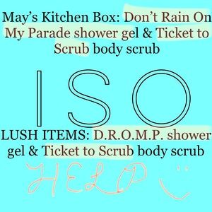 *ISO* D.R.O.M.P. shower gel&Ticket to Scrub body scrub from Lush’s May Box